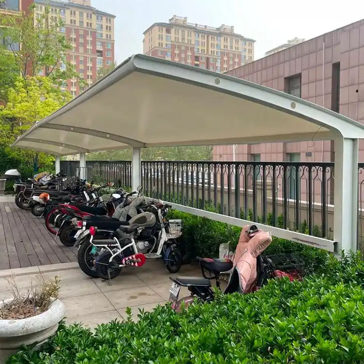 阿尔山市膜结构电动车棚